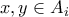 x,y \in A_i