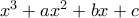 x^3+ax^2+bx+c x^3+ax^2+bx+c