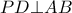 PD \bot AB