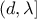 (d,\lambda]
