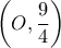 \left( {O,\dfrac{9}{4}} \right)