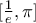 [\frac{1}{e},\pi ]