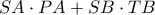 SA \cdot PA+SB\cdot TB SA \cdot PA+SB\cdot TB