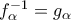 f^{-1}_{\alpha}= g_{\alpha}