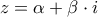 z = \alpha  + \beta  \cdot i