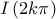 \displaystyle{I\left( {2k\pi } \right)}