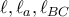 \ell, \ell_a, \ell_{BC}