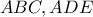 \displaystyle ABC , ADE