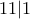 11|1