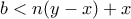 b<n(y-x)+x