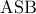\textrm{ASB}