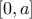 [0, a]