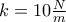 k=10\frac{N}{m}