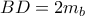 BD=2m_{b} 