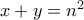 x+y = n^2