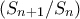 (S_{n+1}/S_n)