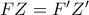 FZ = F{'}Z{'}