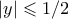 |y| \leqslant 1/2