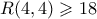 R(4,4) \geqslant 18