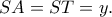 SA=ST=y.