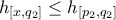 h_{\left[ x,q_{2}\right] }\leq h_{\left[ p_{2},q_{2}\right] }