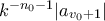 k^{-n_0-1}|a_{v_0+1}|