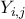 Y_{i,j}