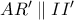 AR'\parallel II'