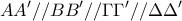 \displaystyle{AA'// BB'//\Gamma\Gamma ' //\Delta\Delta' }