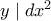 y \mid dx^2