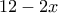 12-2x