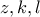 z,k,l