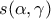 s( \alpha,\gamma )
