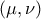 \displaystyle{ &Beta;(\mu ,\nu ) }