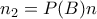 n_{2}=P(B)n