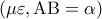 \displaystyle{\left( {\mu \varepsilon ,{\rm A}{\rm B} = \alpha } \right)}