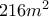 216 m^2