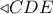  \triangleleft CDE
