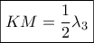 \boxed{KM = \frac{1}{2}{\lambda _3}}