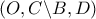 \left( {O,C\backslash B,D} \right)