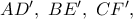 AD^{\prime},\ BE^{\prime},\ CF^{\prime},