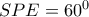 SPE=60^0