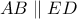 AB\parallel ED