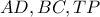 AD,BC,TP