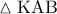 \vartriangle {\rm K}{\rm A}{\rm B}