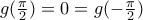 g(\frac{\pi }{2})=0=g(-\frac{\pi }{2}) g(\frac{\pi }{2})=0=g(-\frac{\pi }{2})