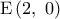\displaystyle 
{\rm E}\left( {2,\;0} \right)