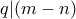 q|(m-n)