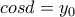cosd=y_0