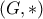 \displaystyle{(G , * )}